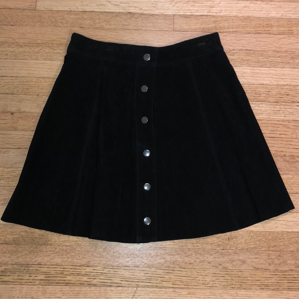 Suede skirt